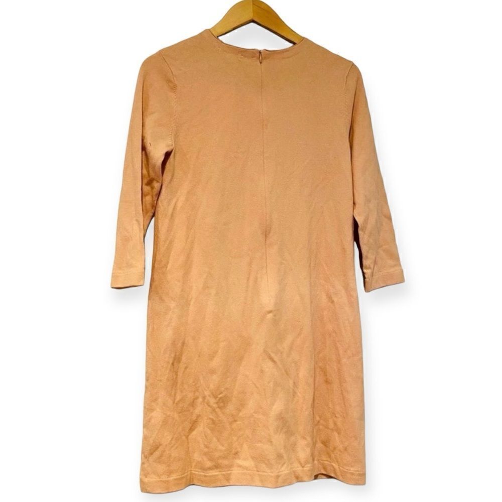 Tyler Boe Peach Cindy Inverted-Pleat A-Line Dress Size Small - Picture 2 of 6